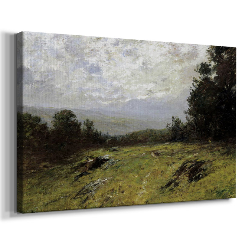 Paysage rétro - MLII, H 41 po x l 61 po x P 1,5 po, Toile tendue