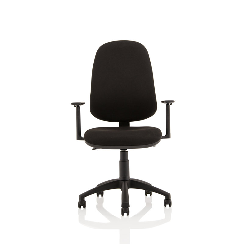 Novus III Polyester Blend Office Chair, Black