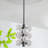 10 - Light Dimmable Modern Chandelier with Textured Glass Globe Shades