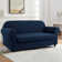 Textured Grids 2 Pieces High Stretch Soft Box Cushion Sofa Slipcover