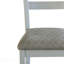 Chaise d'appoint en tissu deux tons avec revêtement gris et perle grise (ensemble idéal pour les chambres relaxantes de 2 personnes)