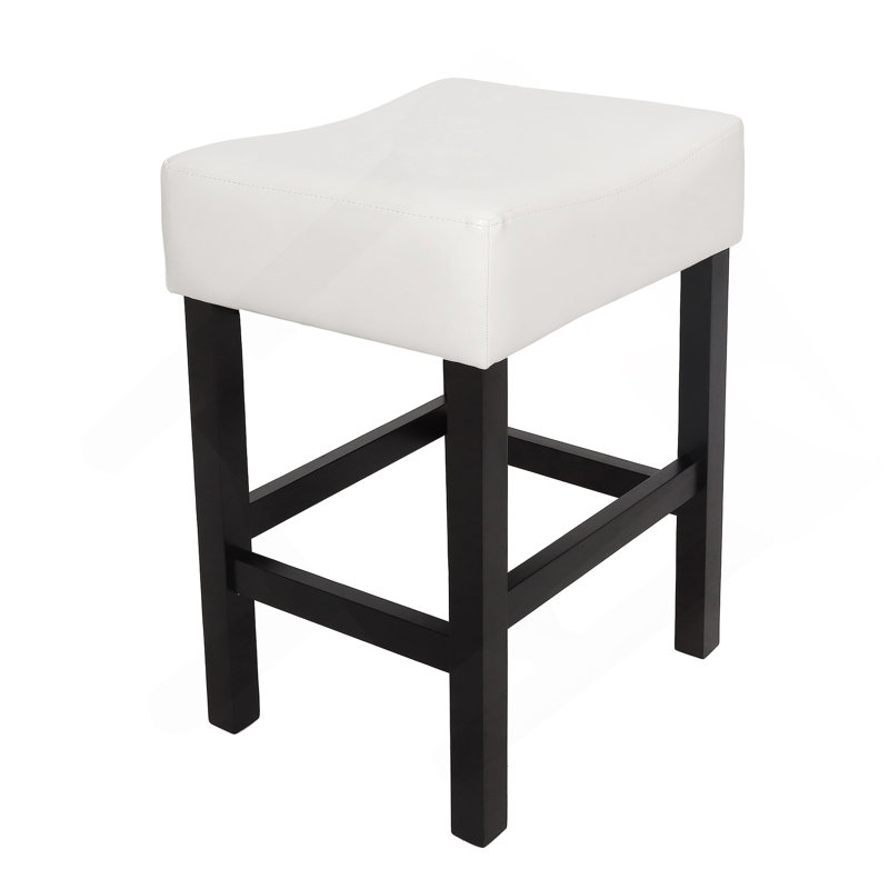 Tabouret de comptoir Zuma Kd, Similicuir ivoire