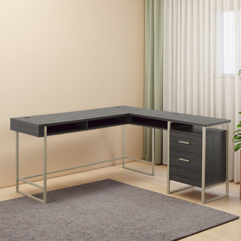 Bureau en L avec grand bureau
