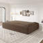 Canapé-lit moderne avec 2 coussins, canapé-lit convertible en tissu rembourré de mousse, matelas pliant double de 15 po pour le salon, lit d'invité, salle de jeux, aucun assemblage requis, brun-124120734