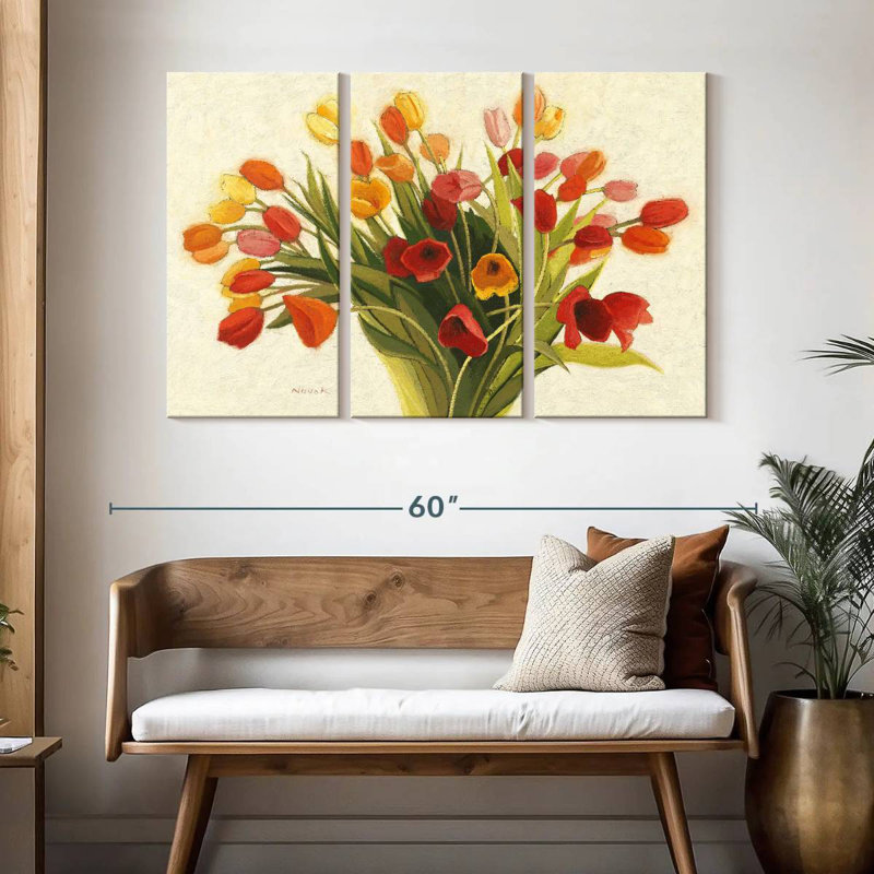 Harnek tulipes printanières parfumées, H 32 po x l 50 po