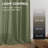 2pk Light Filtering Linen Blend Curtains with Back Tabs/Rod Pocket - 52" x 84" Loden-126493781-126493772