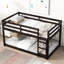 Lit simple au-dessus d'un lit mezzanine - Fabrication en bois d'hévéa pour l'organisation de la chambre à coucher Fabrication solide avec une durabilité et une stabilité améliorées