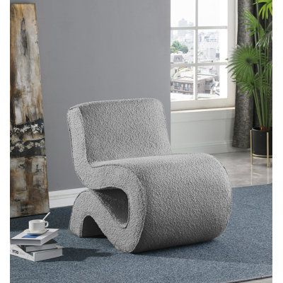 Desiree 22.5" Wide Boucle Fabric Accent Chair