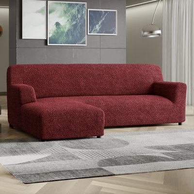 Housse extensible pour canapé modulaire - Facile à nettoyer et durable - Collection Comfort (méridienne gauche)