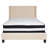 Aluino Tufted Upholstered Platform Bed with Pocket Spring Mattress-29332059-29332062