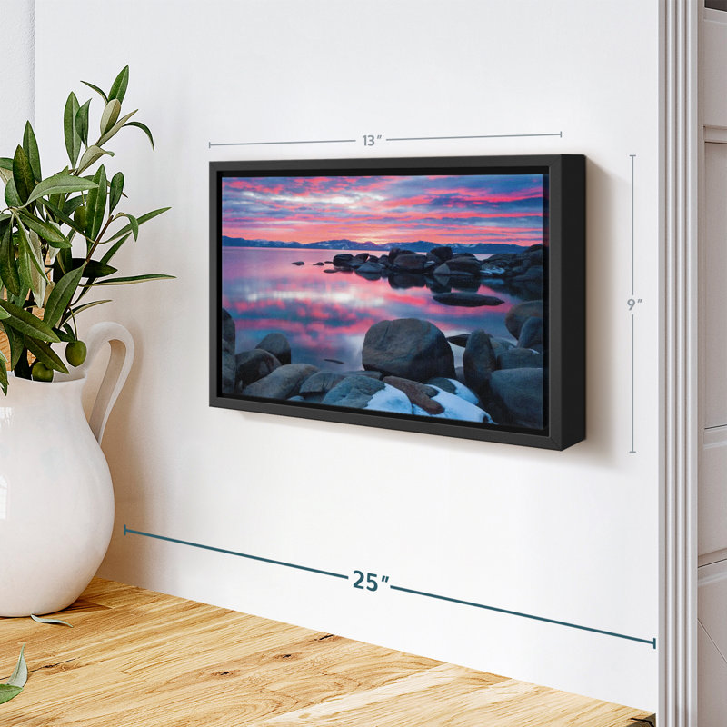 «Lake Tahoe Nightfall», reproduction sur toile, H 9 po x l 13 po