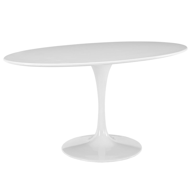 Lippa Table, White, White, 29.5" H x 35.5" W x 60" L