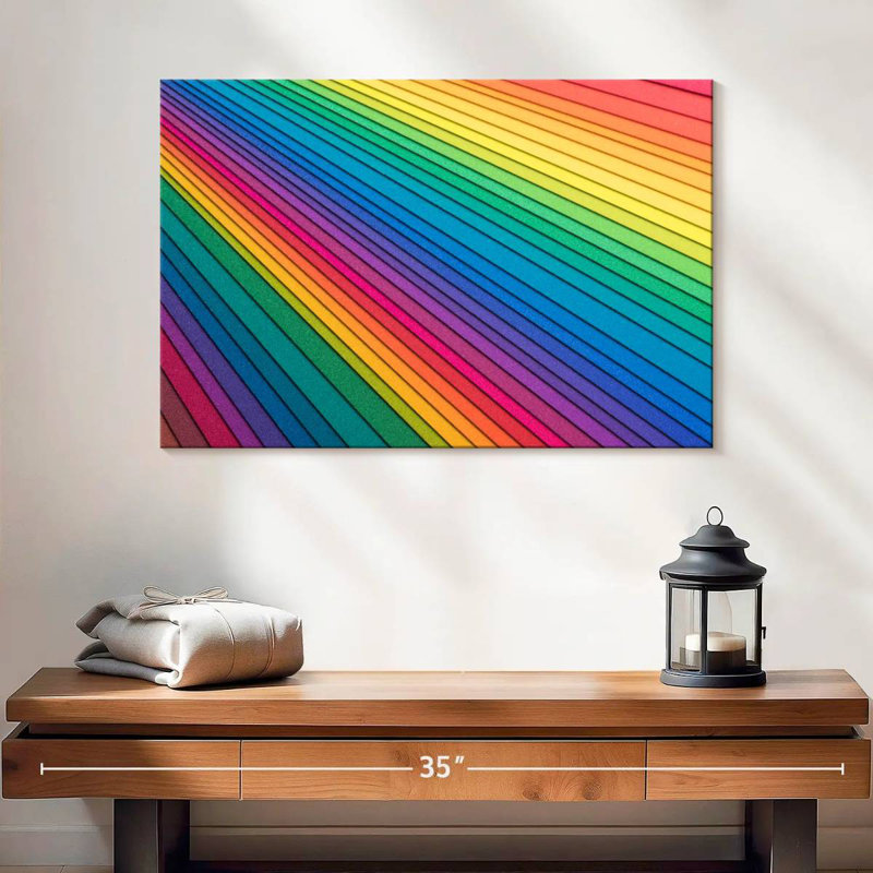 Hiltrud Rainbow Paper Stack, 16" H x 24" W