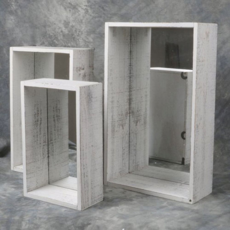 Croll 3 Piece Solid Wood Cube Shelf