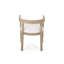 Ensemble de salle à manger de style Mid-Century moderne en bois d'hévéa avec chaises rembourrées Aurelia