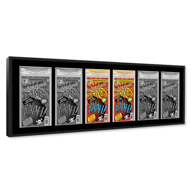 Cadre photo Evalynn, 8,125 po x 13 po, Noir / noir