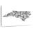 North Carolina Map Typography-108876608