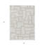 Tapis extérieur lavable abstrait ivoire et beige 3 pi x 5 pi