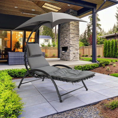 Chaise longue simple avec coussins 65 po Pcihota