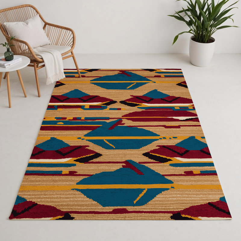 Tapis intérieur et extérieur brun Transport, Rectangle 5 pi x 7 pi