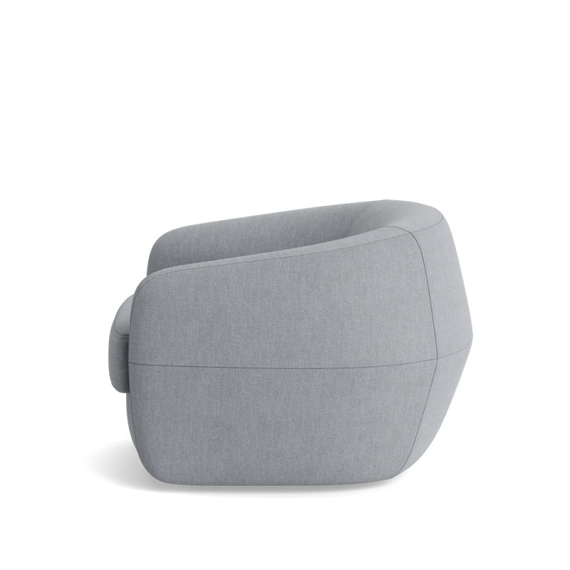 Elaine Swivel Chair, Performance Weave - Zinc