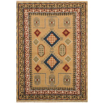 Tapis en laine Kazak fabriqué à la main Tribal