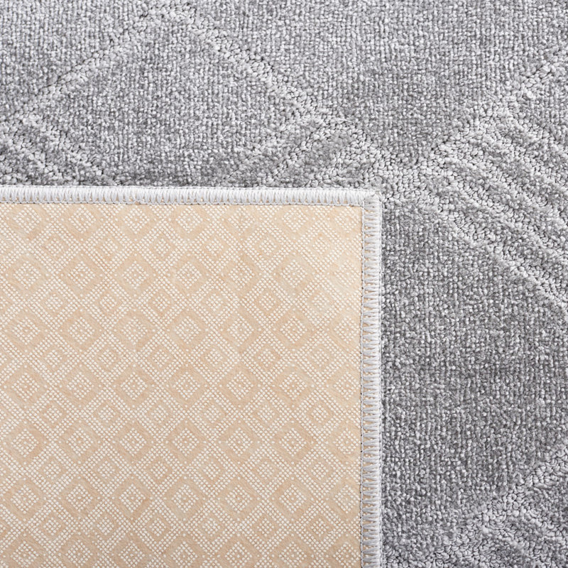 Brandonray Pattern And Solid Performance Geometric Rug, Rectangle 9' x 13'