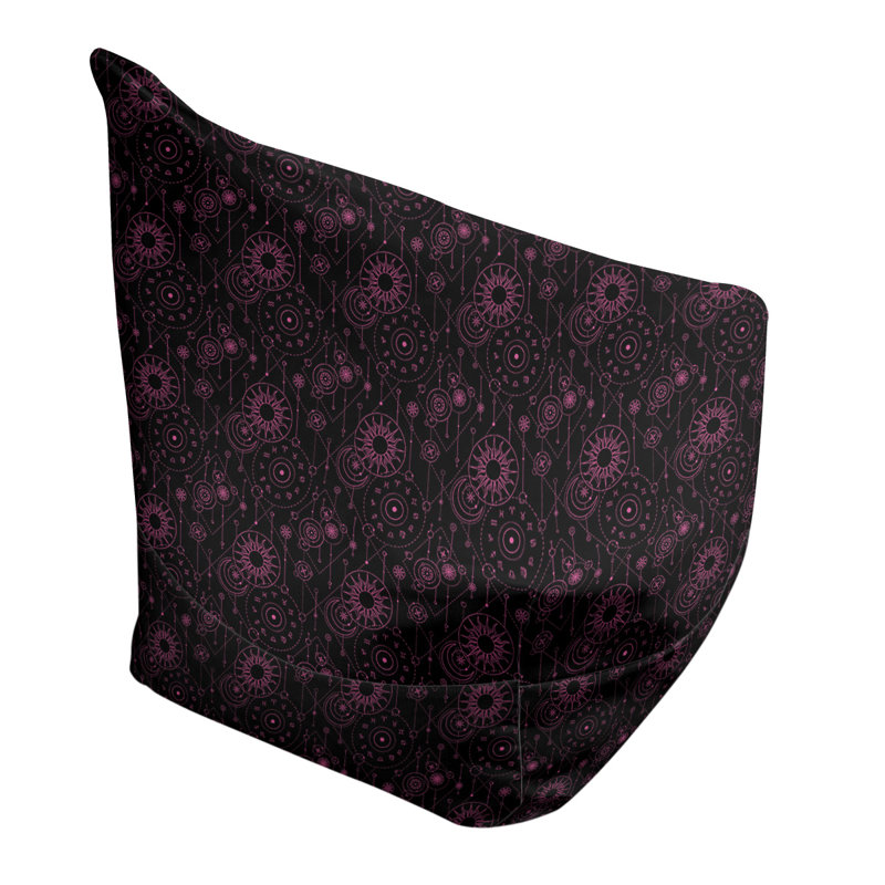 Fauteuil à billes standard & Leffel, H 120 po x l 31 po x P 60 po, Rembourrage poly, Noir / Rose