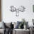 Stylish Metal Wall Accessory, Black Finish, 27.6 x 18.5 inches | 100% Metal Construction, Thickness: 0.05 inches | Perfect for Home Decor & Modern Spaces, Durable & Eye-Catching Design