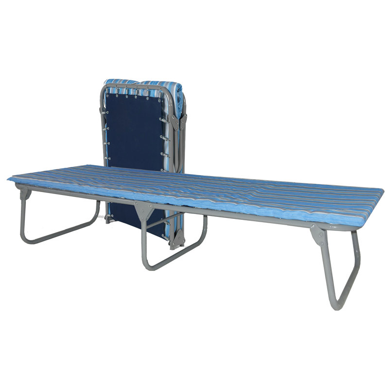 Blantex XB-4 Heavy-Duty Steel Economy Folding Cot 25.5” x 71.5” w/ Foam Mat
