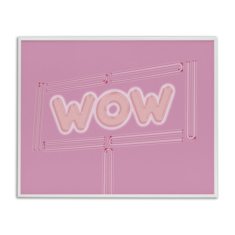 «Wow Neon Lights Style», estampe numérique par Sundance Group, LLC., H 11 po x l 14 po