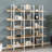 5 Tier Bookcase Home Office Open Bookshelf, Vintage Industrial Style Shelf, MDF Board, White Metal Frame-1177560870