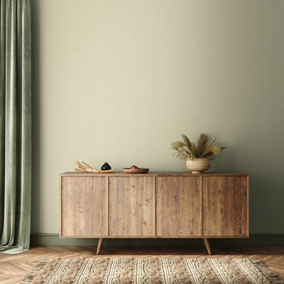 Shell Fan - Soft Sage 10m Wallpaper