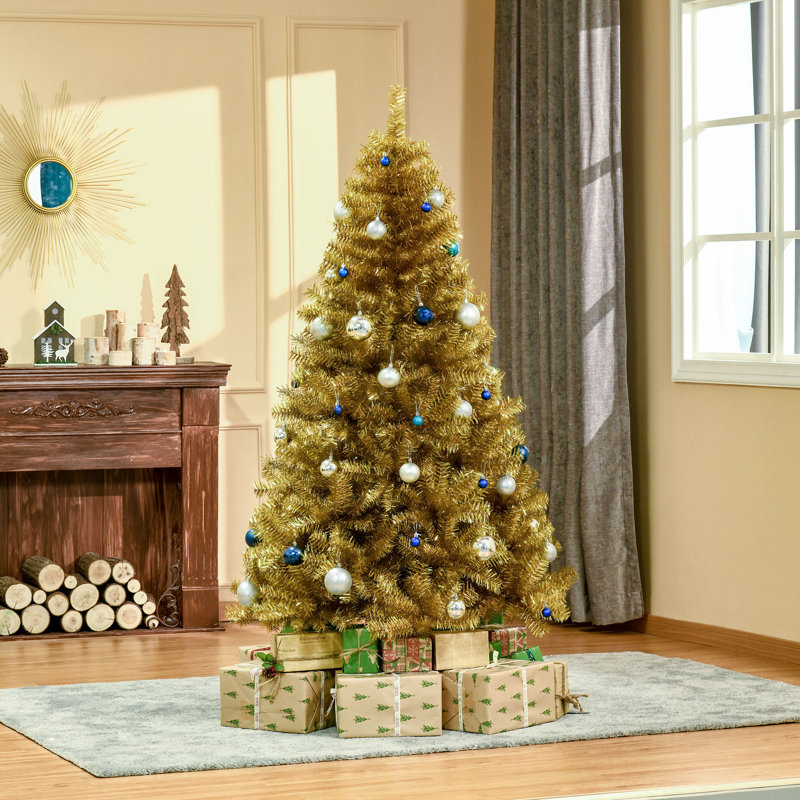 Arbre de Noël artificiel vert, H 7,5 pi
