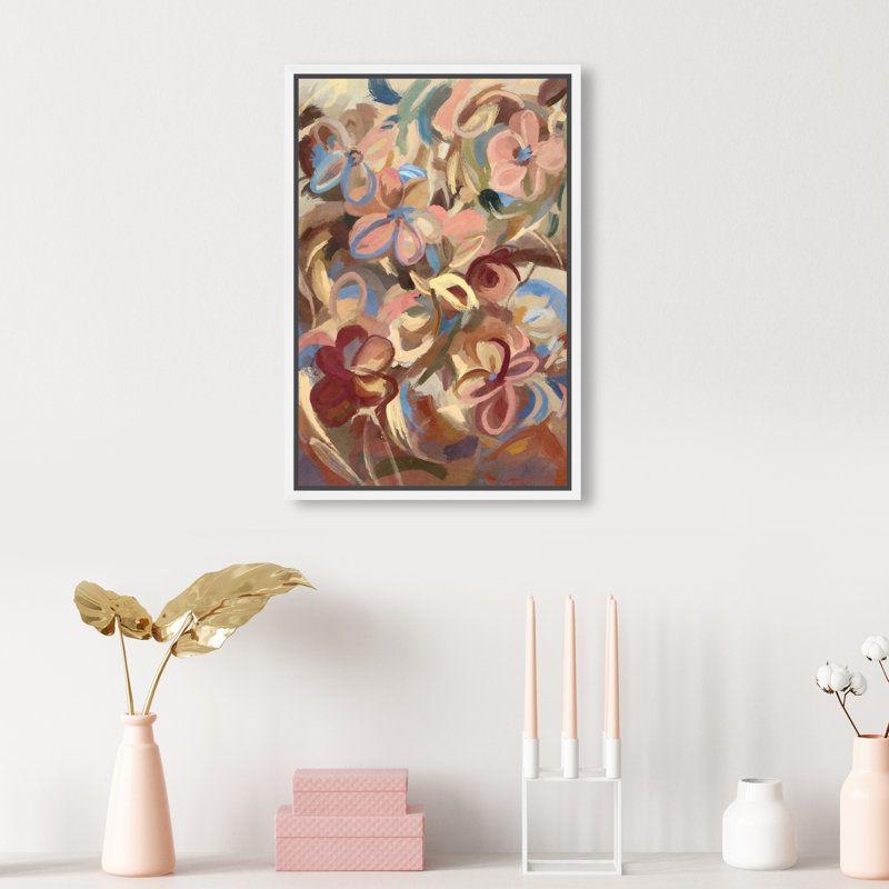 Moving Eden Print by Oliver Gal, 25"H x 17"W, White Floater Frame