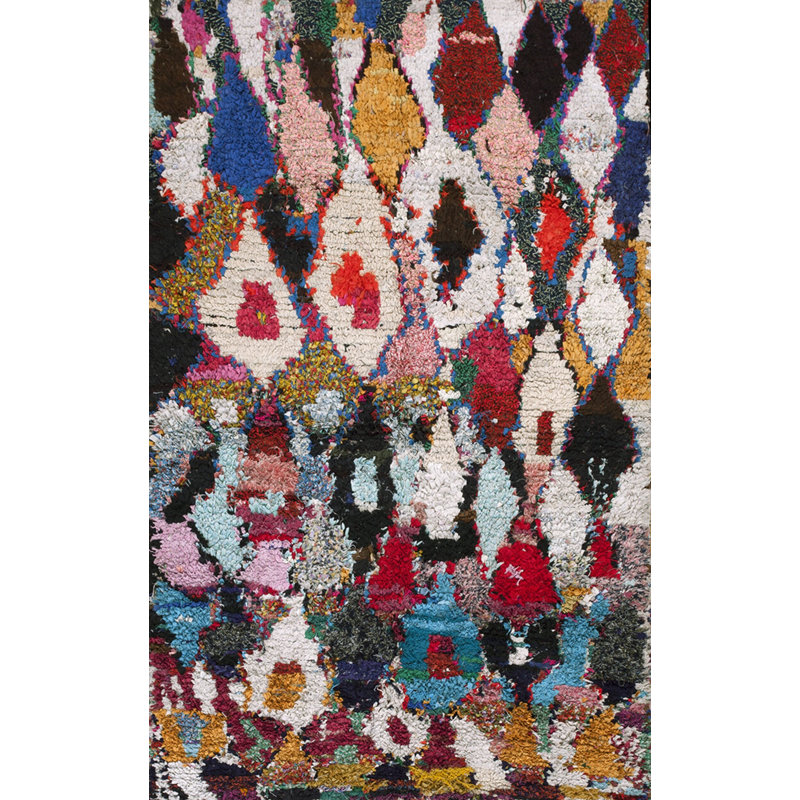 Tapis multicolore en laine Antique