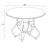 Jefferson 4-Person Swivel Chair Dining Set