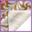 Couvertures blanches damassées à motif floral-130658079