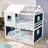 Frame House Bed With Tent And Ladder-477862982-477862983
