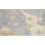 Tapis bleu clair et beige noué à la main de haute qualité