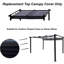 Auvent de remplacement pour pergola 13 x 10 pi - Gris, facile à installer, pour l'extérieur, hydrofuge, protégé