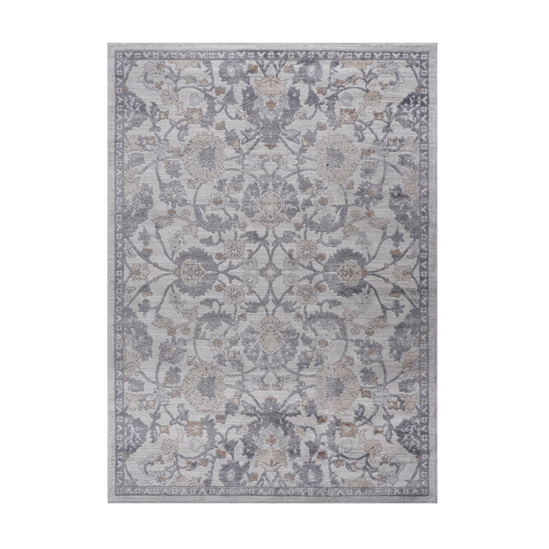 LOOM & LUXE Collection 5X7 Sand/Ivory/Oriental Non-Shedding Living Room Bedroom Dining Home Office Stylish And Stain Resistant Area Rug