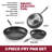 Granitestone Pro Hard Anodized 3 Piece Nonstick Fry Pan Set - 8'' 10'' and 12''