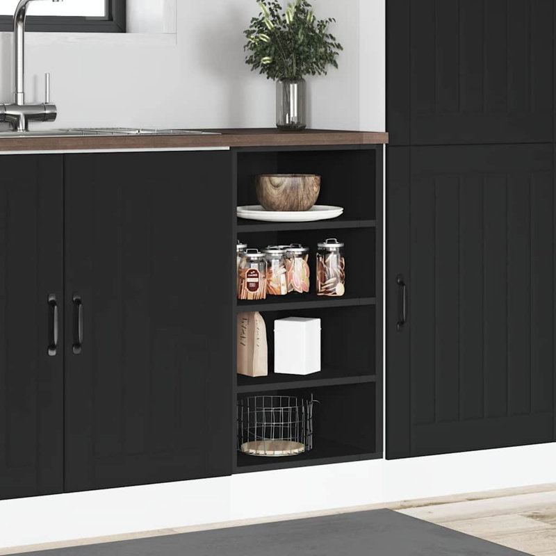 Bottom Cabinet Riga, Black