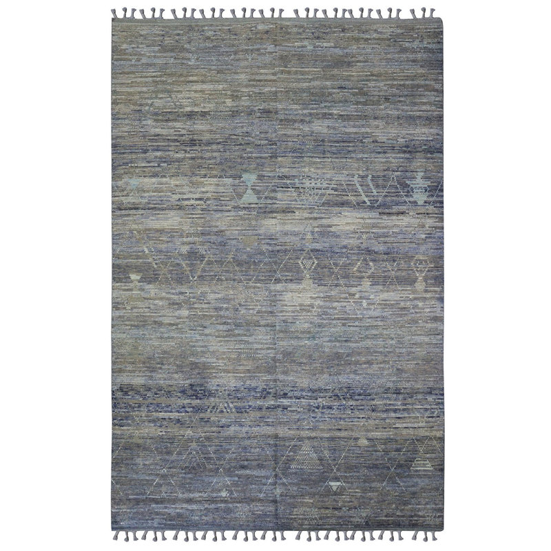 Tapis unique marocain nouvel âge 8 pi 10 po x 12 pi 10 po Moroccan