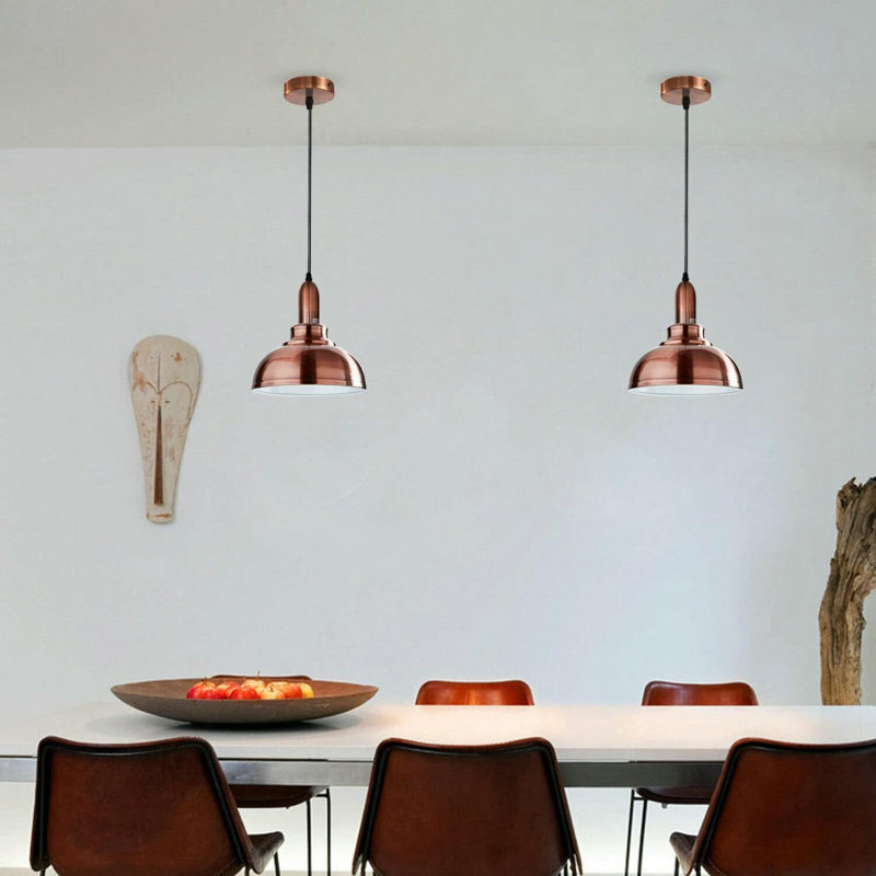 1 - Light Dome Pendant, Copper