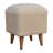 Soild Wood Cream Boucle Squoval Bench