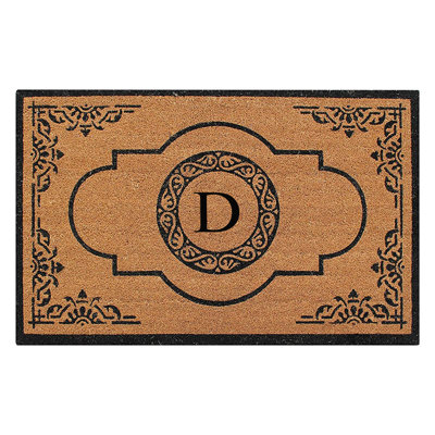 Stephengould Monogrammed Coir Doormat 30"x48" - Anti-shed Treated Large Front Door Mat