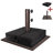 Exilorme Steel Free Standing Umbrella Base Bonus 18.5" Square Weight Sand Bag