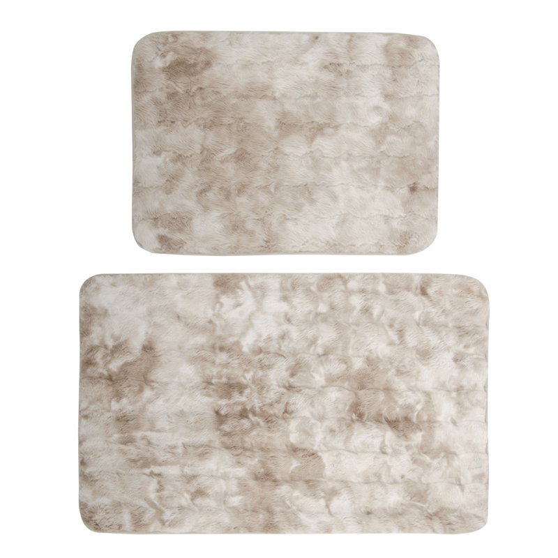 Tapis pour salle de bain Kylar, Taupe